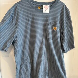 Carhartt Men's Gray Striped Tee